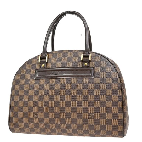 LOUIS VUITTON Nolita Hand Bag Damier Ebene Leather Brown France N41455 50EF013 - Picture 1 of 16